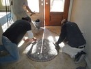 c. Setting the medallion (316) (683x512, 113.7 kilobytes)