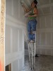 l. The Stilt Man applying mud to the Sheetrock (102) (384x512, 54.9 kilobytes)