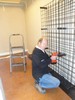 k. The racks  go up in the wine room (103) (384x512, 80.6 kilobytes)