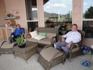 q. Brandon and Bobby relaxing on the patio (683x512, 132.5 kilobytes)